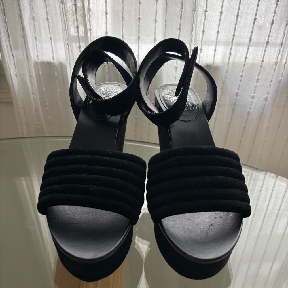 Vince Camuto Black Platform Sandals